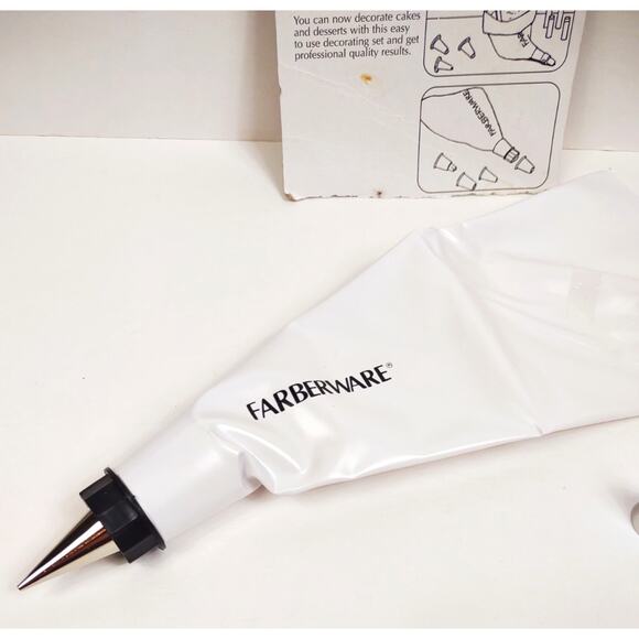 VTG Professional Farberware Cake Pastry Decorating Set Stainless Steel Tips - Picture 4 of 5